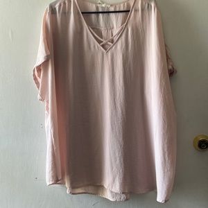 Pink 3/4 sleeve Maurices shirt